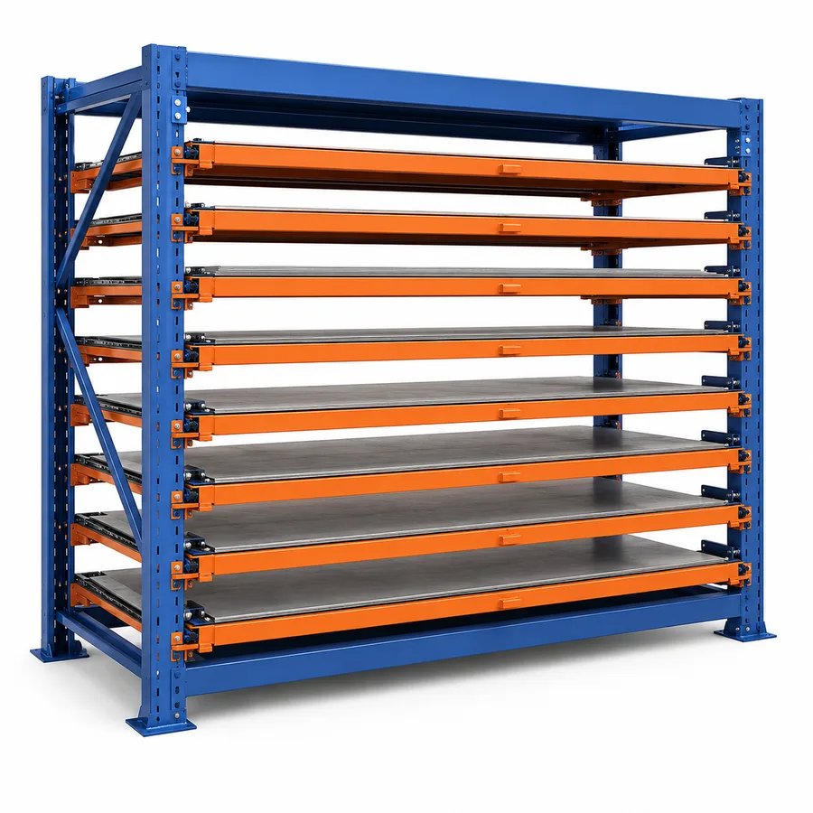 Illustrative configuration of Sheet Metal Storage Rack.